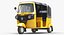 auto rickshaw bajaj 3D model