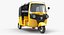 auto rickshaw bajaj 3D model