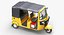 auto rickshaw bajaj 3D model