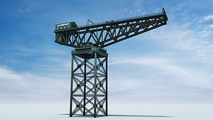 3d finnieston crane model