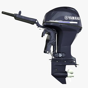 yamaha engine 3d model
