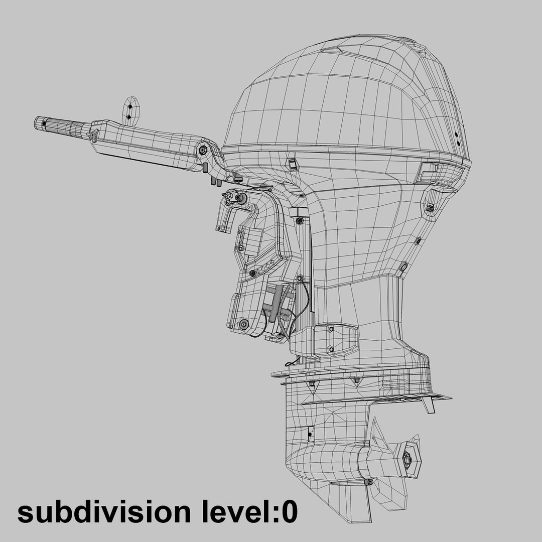 Yamaha Engine 3d Model