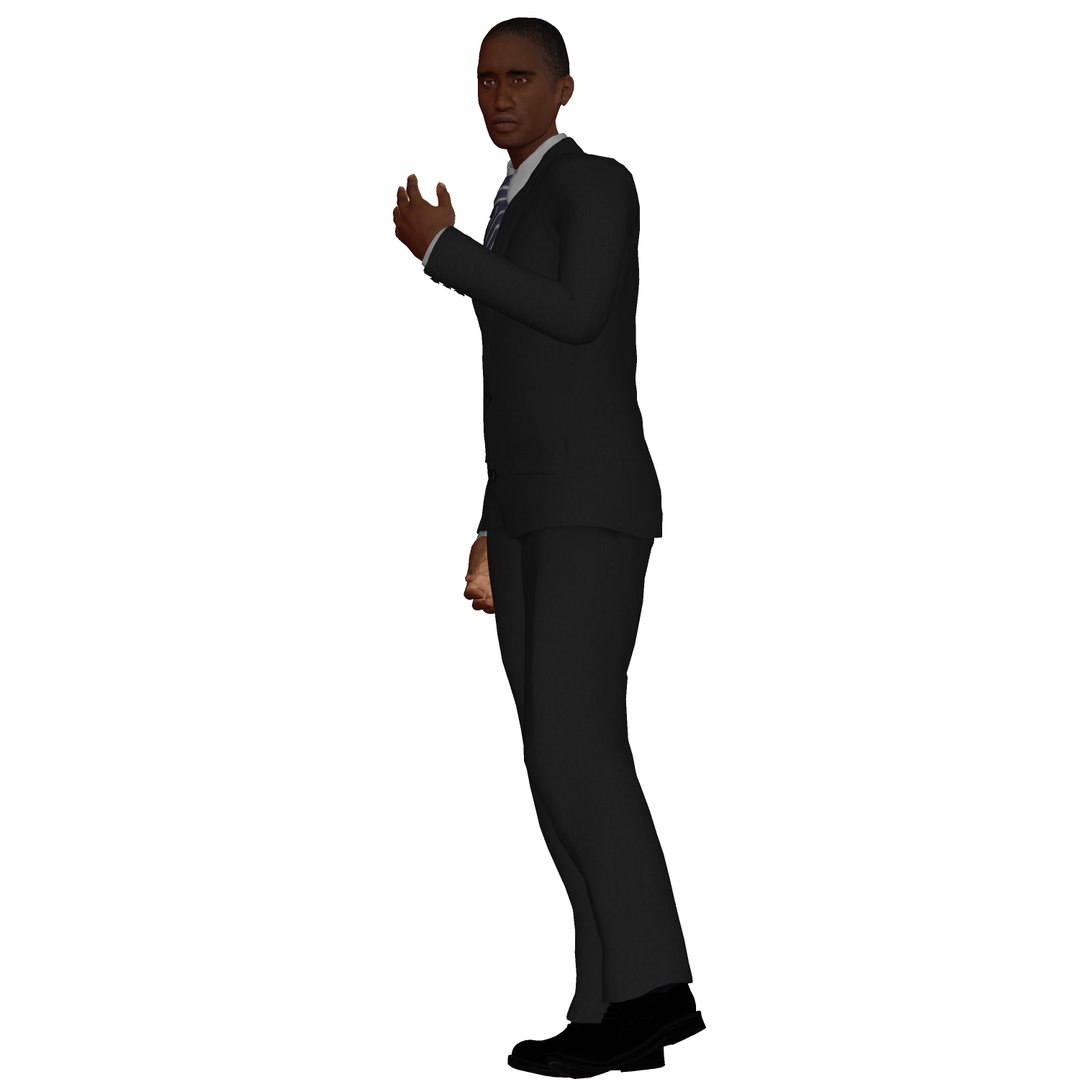 3D Adult Male Black Rigged Character - TurboSquid 1584491