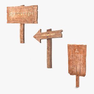 Mockup Wooden Sign Boards Collection