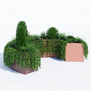 modular planters 1 3D