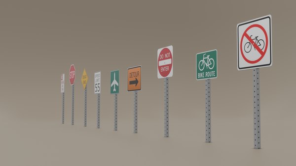 Free 3D street signs - TurboSquid 1878768