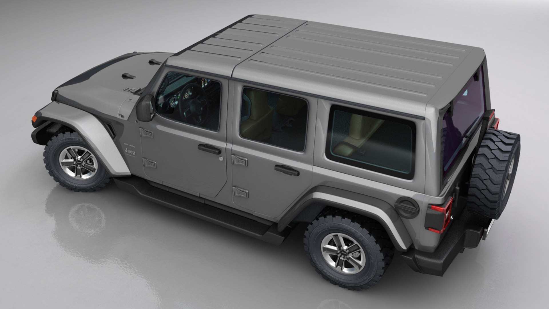 3D jeep wrangler sahara unlimited model - TurboSquid 1393730