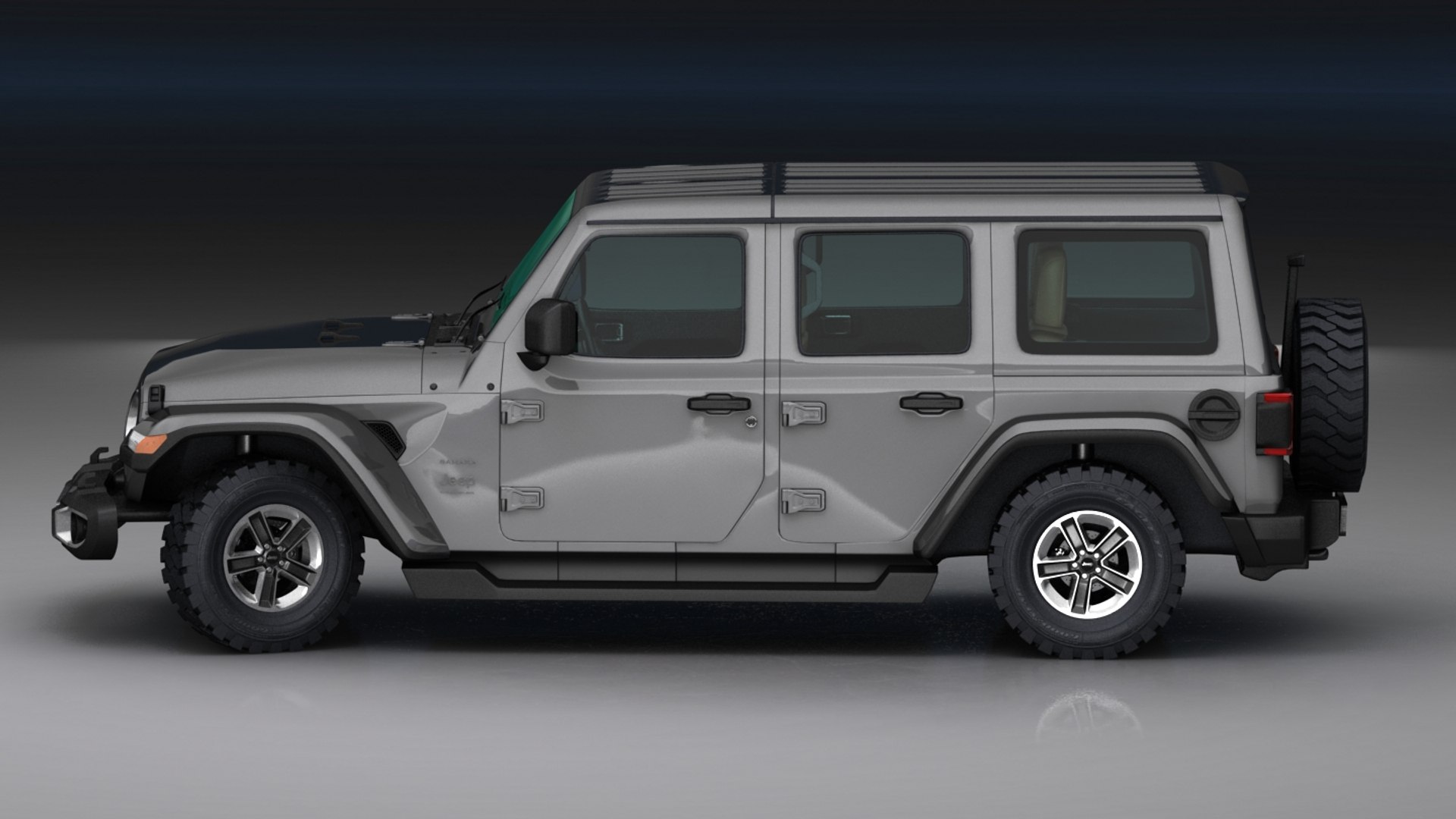 3D jeep wrangler sahara unlimited model - TurboSquid 1393730