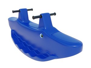 3D BRINQUEDO GANGORRA JACARE AZUL DEDO BRINQUEDOS