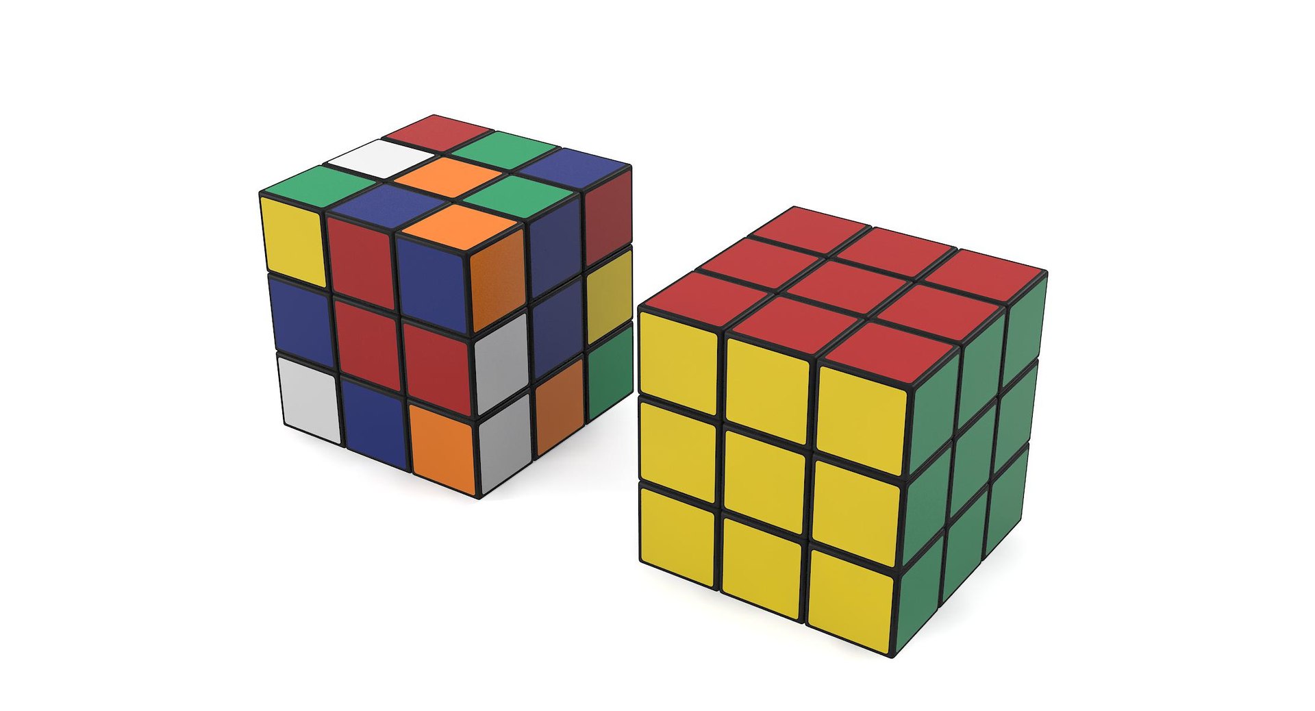 3d Rubic Cube Model
