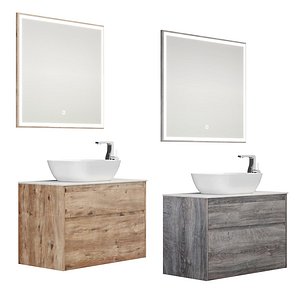 Nova Lite 90 rustic oak rochelle 2 drawers