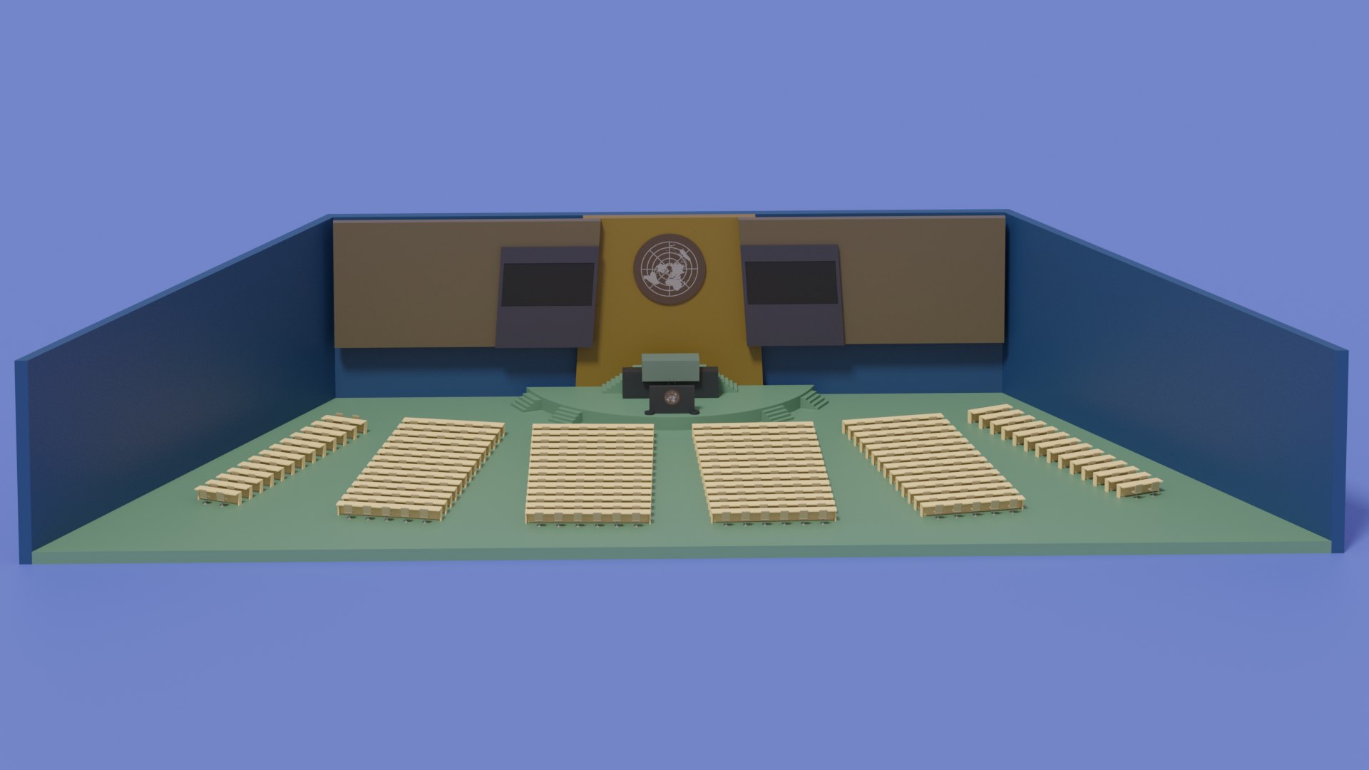 3D United Nations General Assembly Model - TurboSquid 2248972