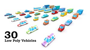 3D 30 vehicles model