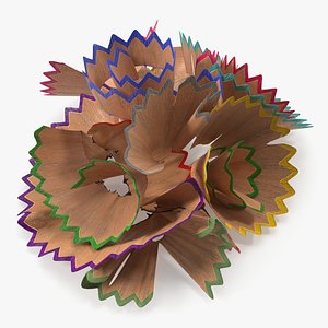 3D Heap of Pencil Shavings