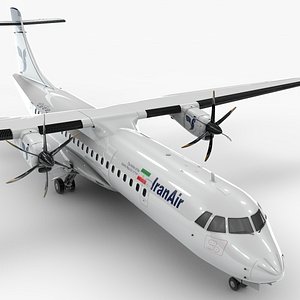 3D ATR 72 IRAN AIR L1673 model