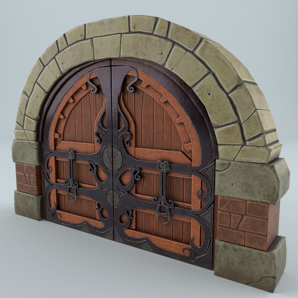 War camp door model TurboSquid 1575145