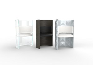 3D Modern minimalist chair model