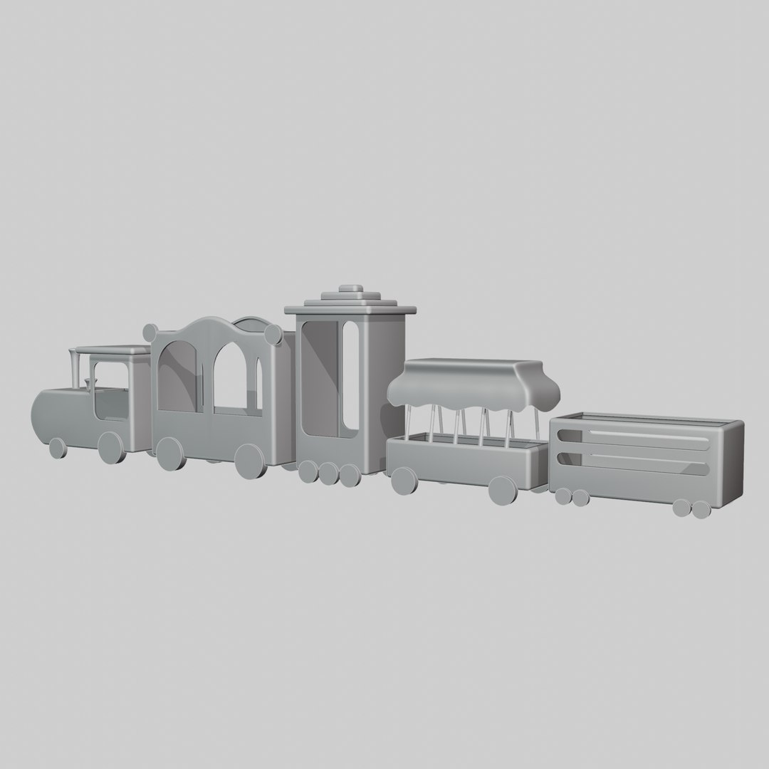 3D Stylized Toy Train Model - TurboSquid 2181272
