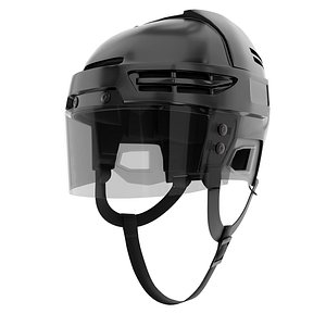 ice hockey helmet glass 3D model