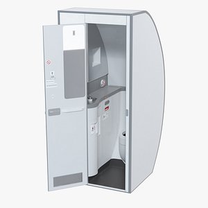 Airplane Toilet Lavatory Interior