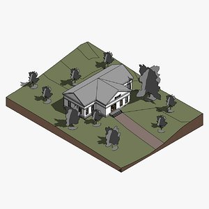 3D Bank building - Revit model model