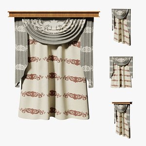 Deco Curtains Baroque Series DoubleFlower LT1 N4