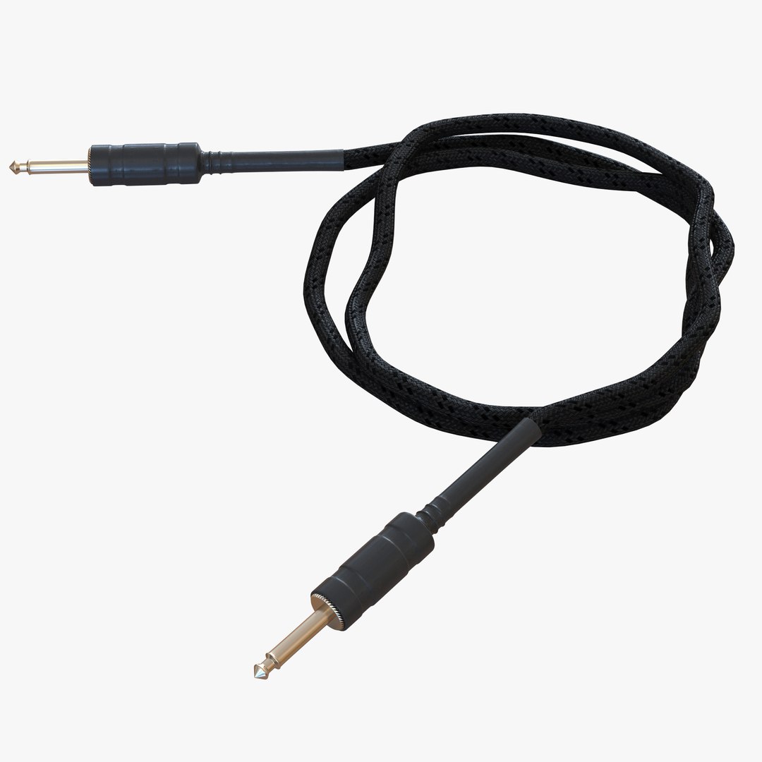 Guitar Cable 2 3D model preview