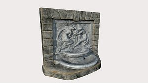 fountain relief 3D