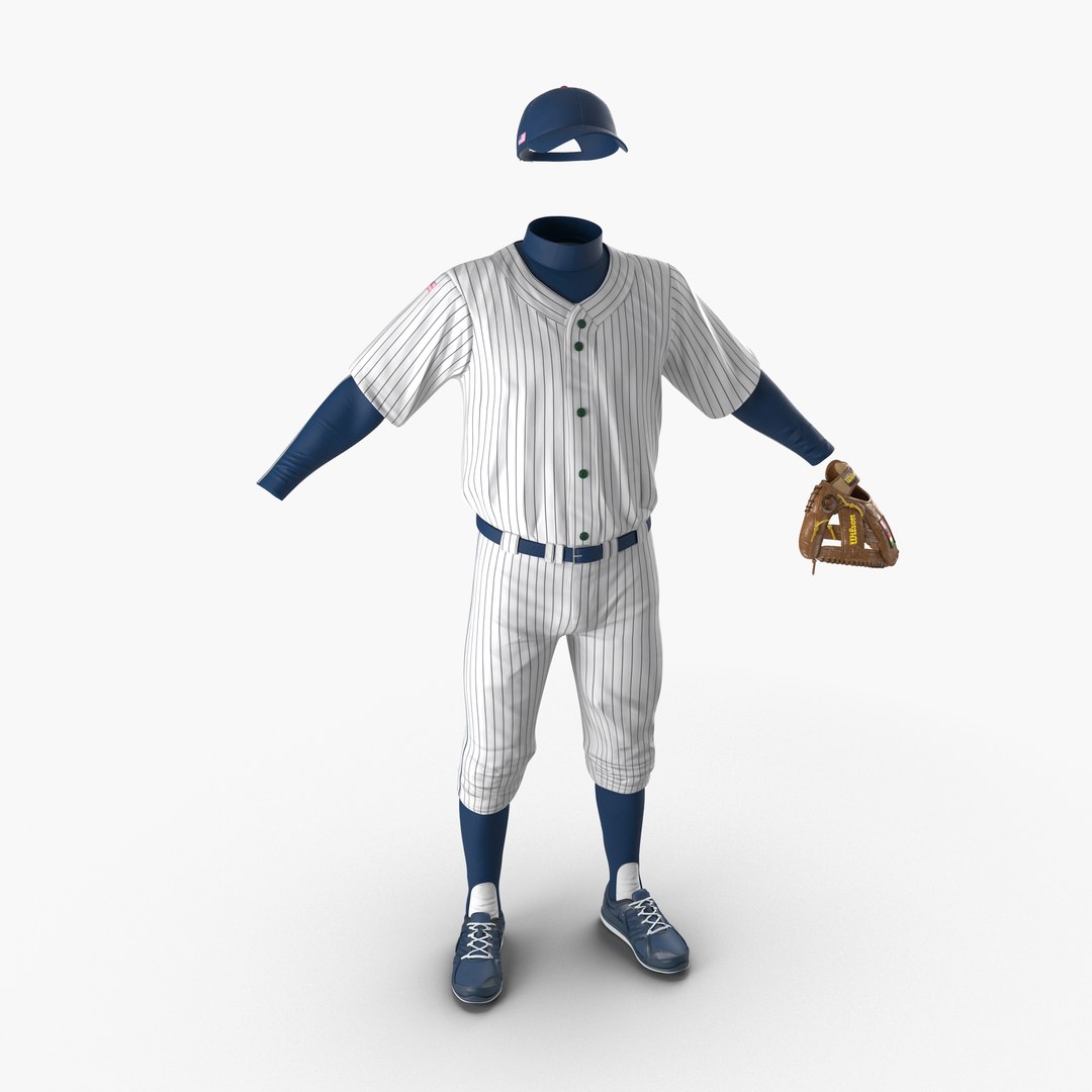 Baseball Player Outfit Generic 9 3D model preview