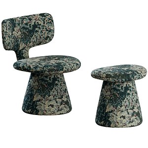 Oko Armchair and Bench by saccaro 3D model