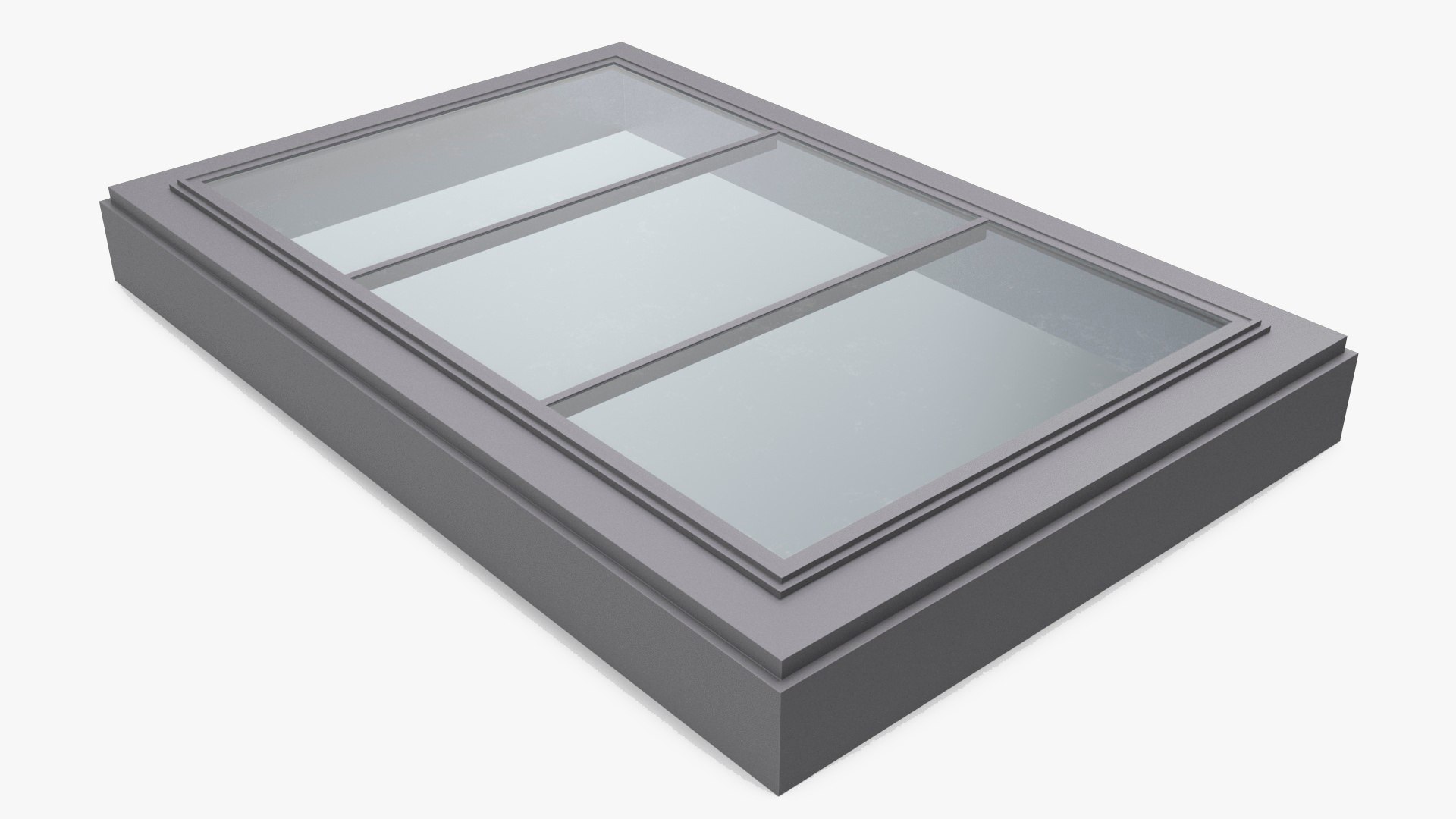 Triple Glass Skylight Window 3D model preview
