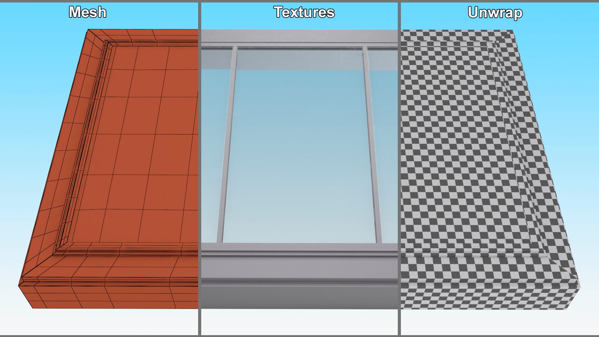 Triple Glass Skylight Window 3D Model - TurboSquid 2191749