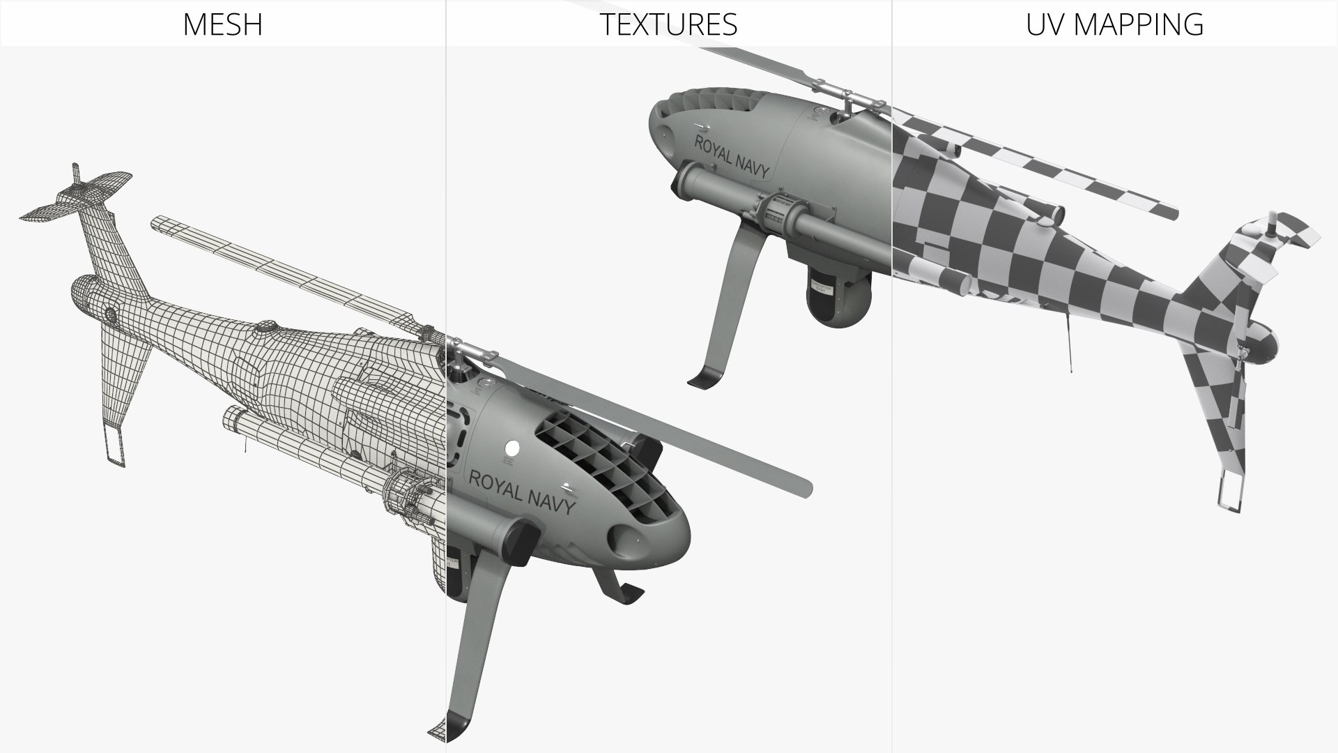 3D Camcopter S-100 Naval Surveillance Drone Grey model https://p.turbosquid.com/ts-thumb/BM/PmCZfY/MJ/camcopter_s100_naval_surveillance_drone_grey_013/jpg/1764929124/1920x1080/fit_q87/b4bfb84e385bf0841572e5b671247e15d937b1d1/camcopter_s100_naval_surveillance_drone_grey_013.jpg