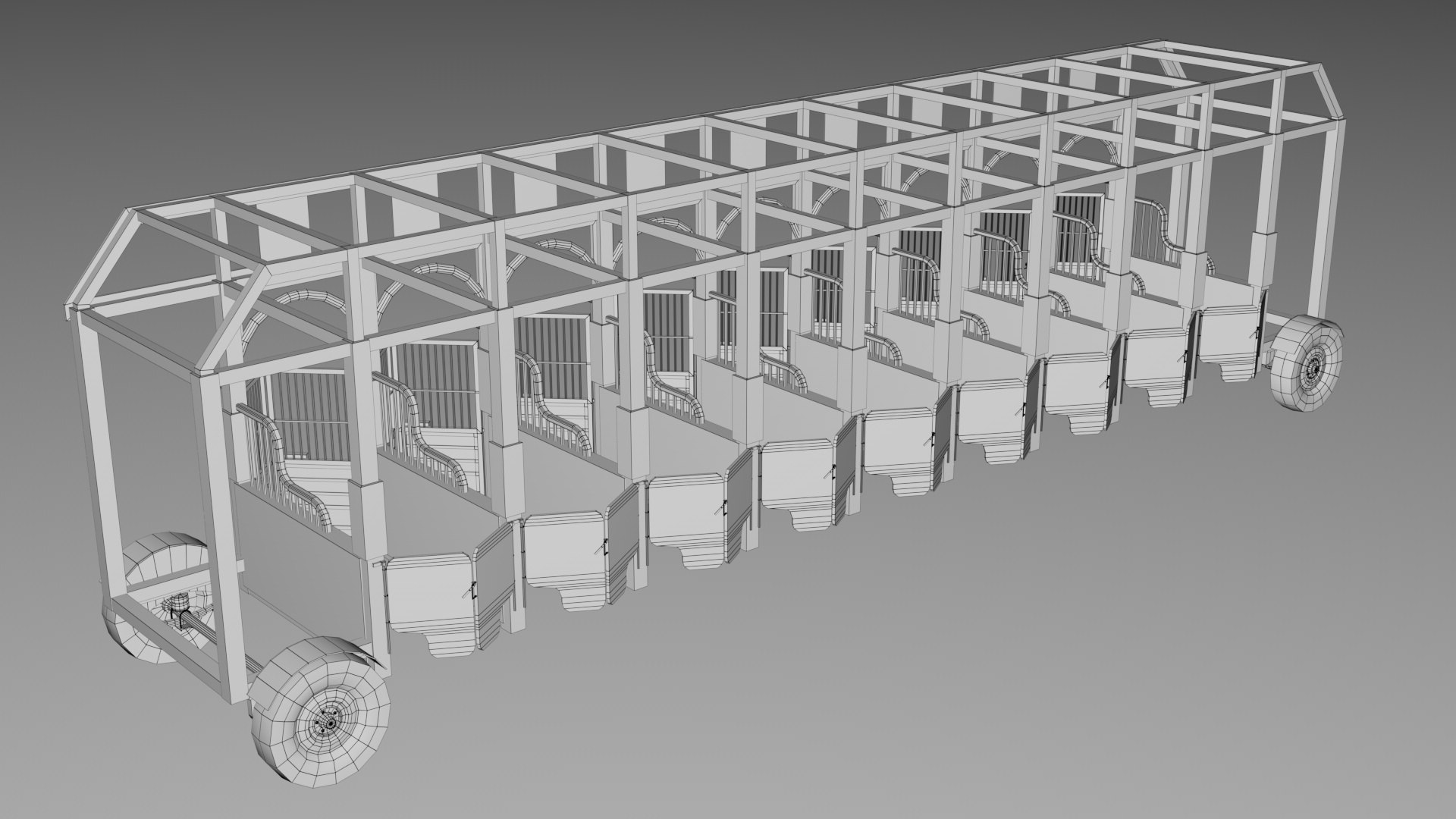 Horse Racing Track Starting Game Ready Model - TurboSquid 2420839