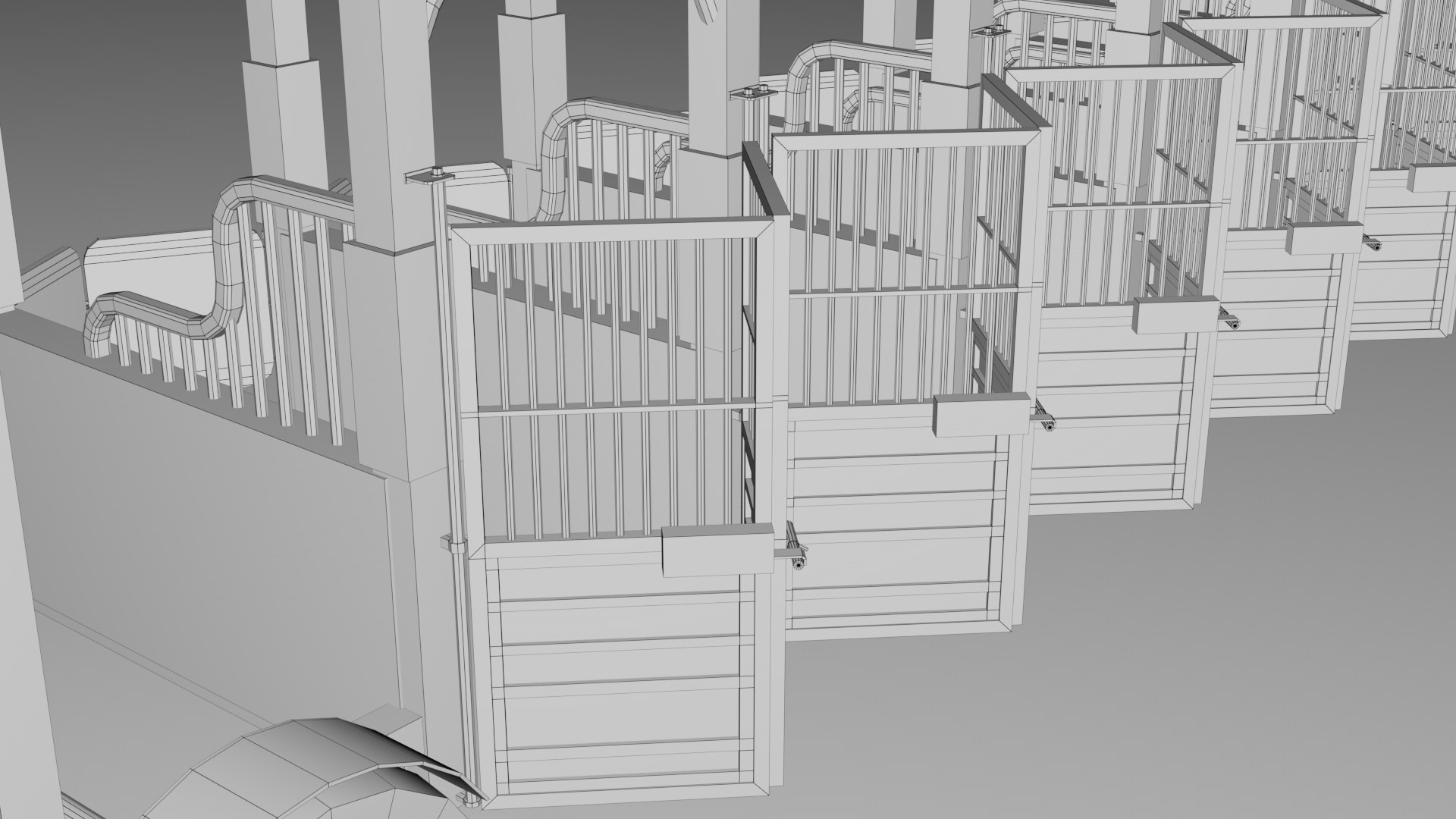 Horse Racing Track Starting Game Ready Model - TurboSquid 2420839
