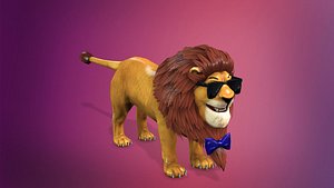 lion cartoon model