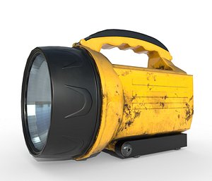 3D flashlight camping ready pbr