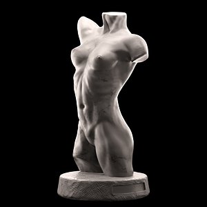 Female torso sculpture