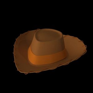 3d model of cowboy cap
