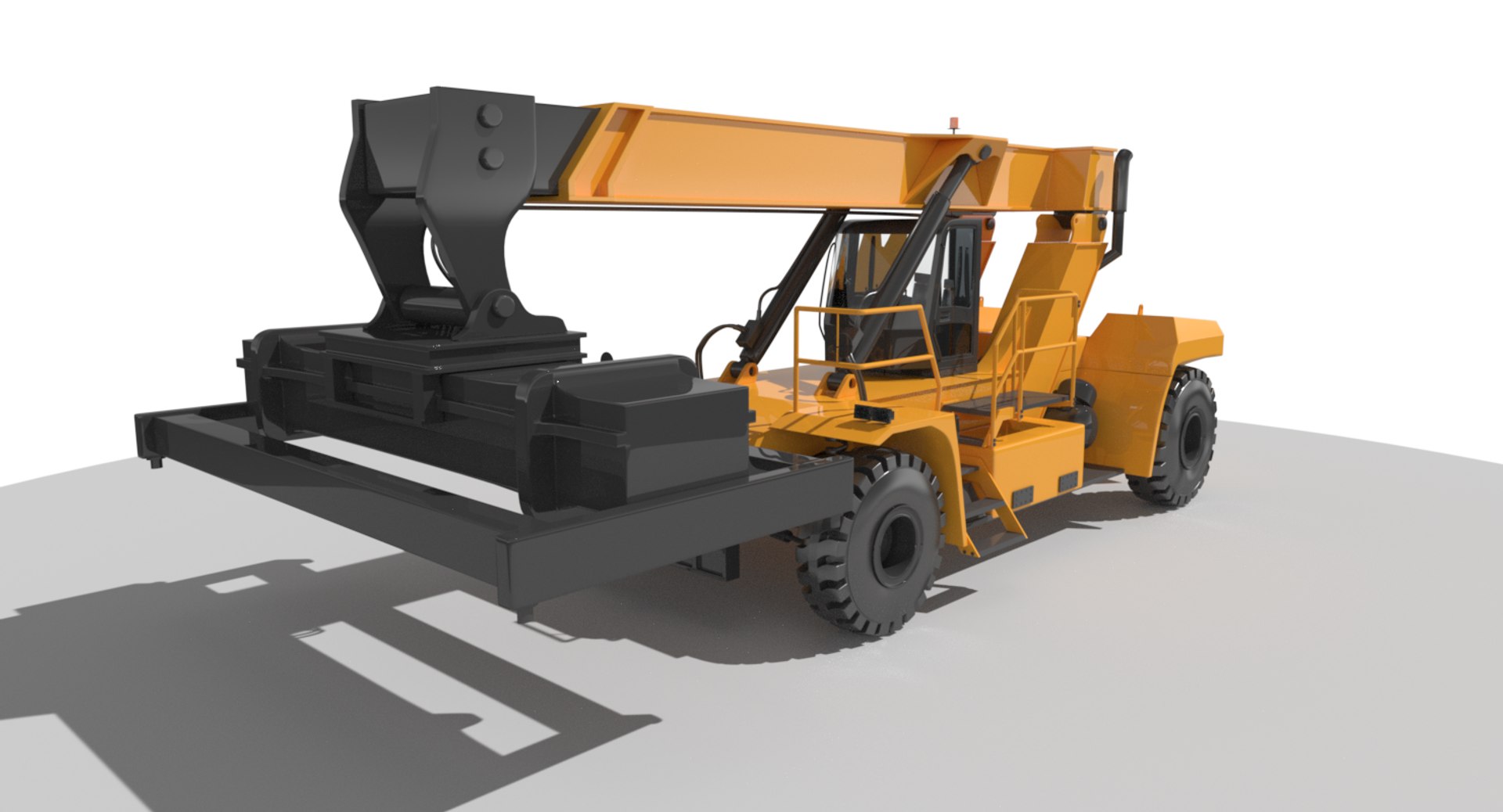 3d Reach Cargo Containers Handler Model