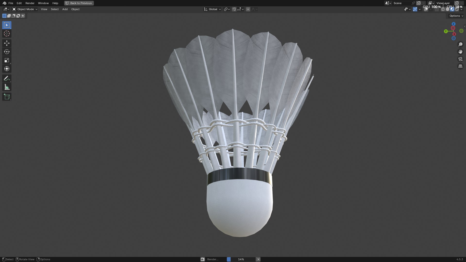 3D Shuttlecock Badminton https://p.turbosquid.com/ts-thumb/BM/bA2PJT/IE/screenshot20251004162018/png/1759573376/1920x1080/fit_q87/ab0010876326a5239b0614b6fe41efb7c5acaf6c/screenshot20251004162018.jpg