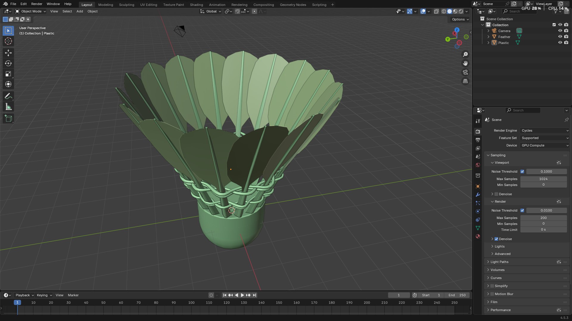 3D Shuttlecock Badminton https://p.turbosquid.com/ts-thumb/BM/bA2PJT/pc/screenshot20251004163320/png/1759574042/1920x1080/fit_q87/d811ecc446affac48251e3108d24f308bfc33860/screenshot20251004163320.jpg
