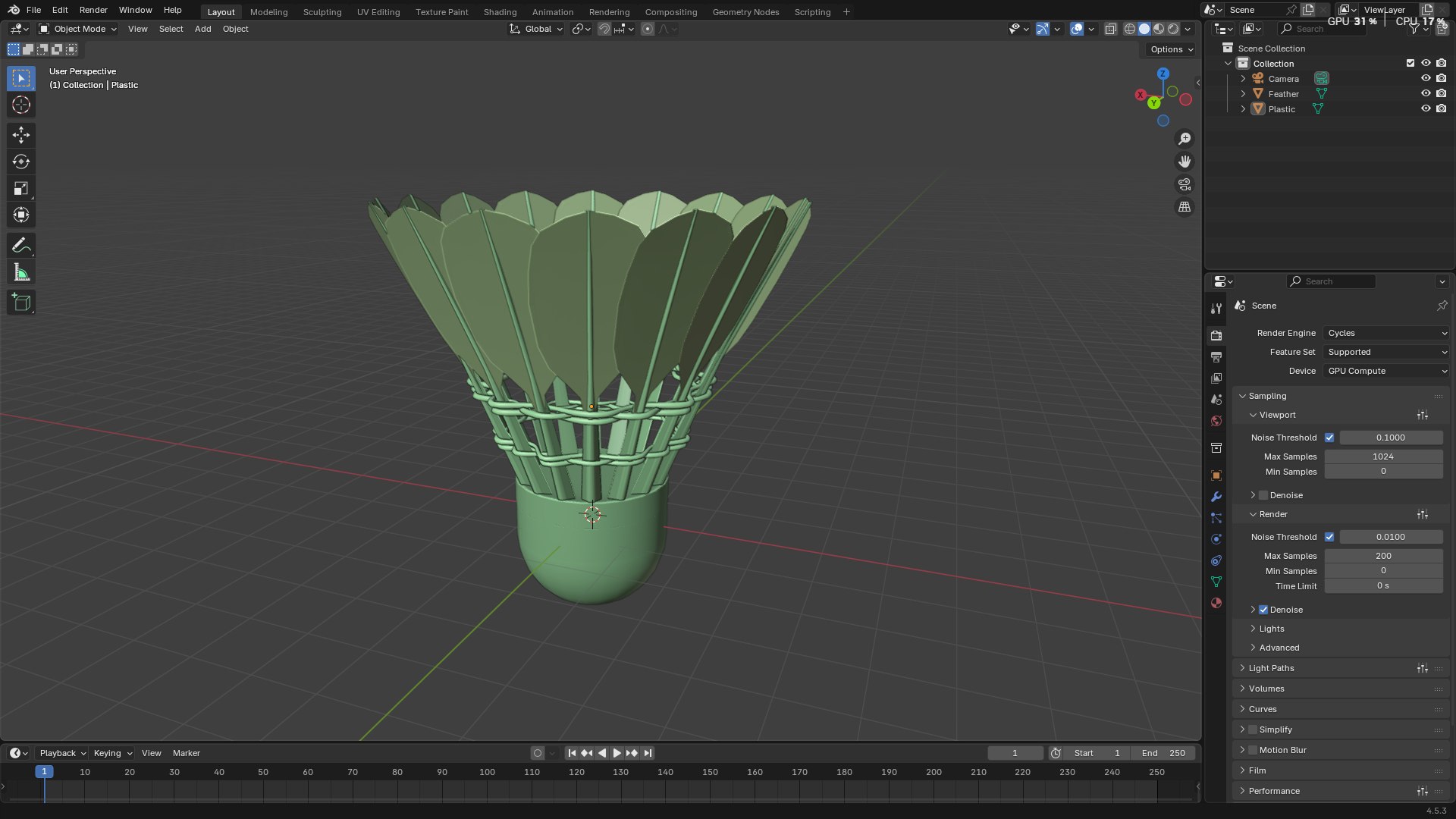 3D Shuttlecock Badminton https://p.turbosquid.com/ts-thumb/BM/bA2PJT/yS/screenshot20251004163314/png/1759574044/1920x1080/fit_q87/99358b3e9dc03bec5b4b0c744fc03f41c2c56d8d/screenshot20251004163314.jpg
