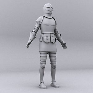3d model knight