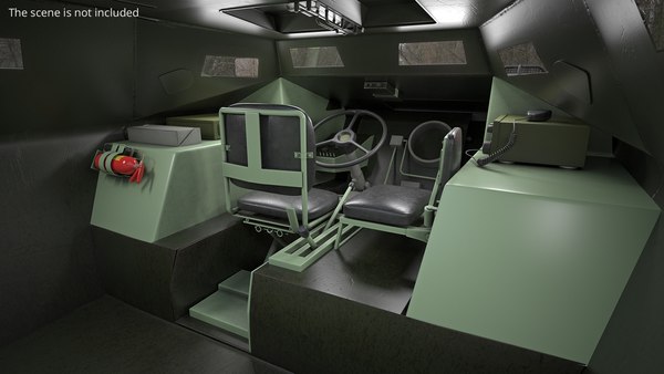 凯迪拉克 Gage V-100 突击巡逻装甲运兵车 绿色 带内饰3D模型 - TurboSquid 2471163