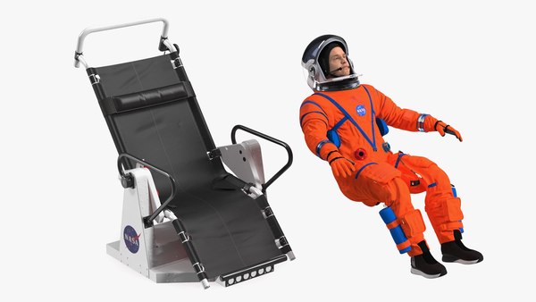 modelo 3d Astronauta de la NASA en una silla de entrenamiento ...