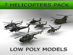 7 Helicopters Pack