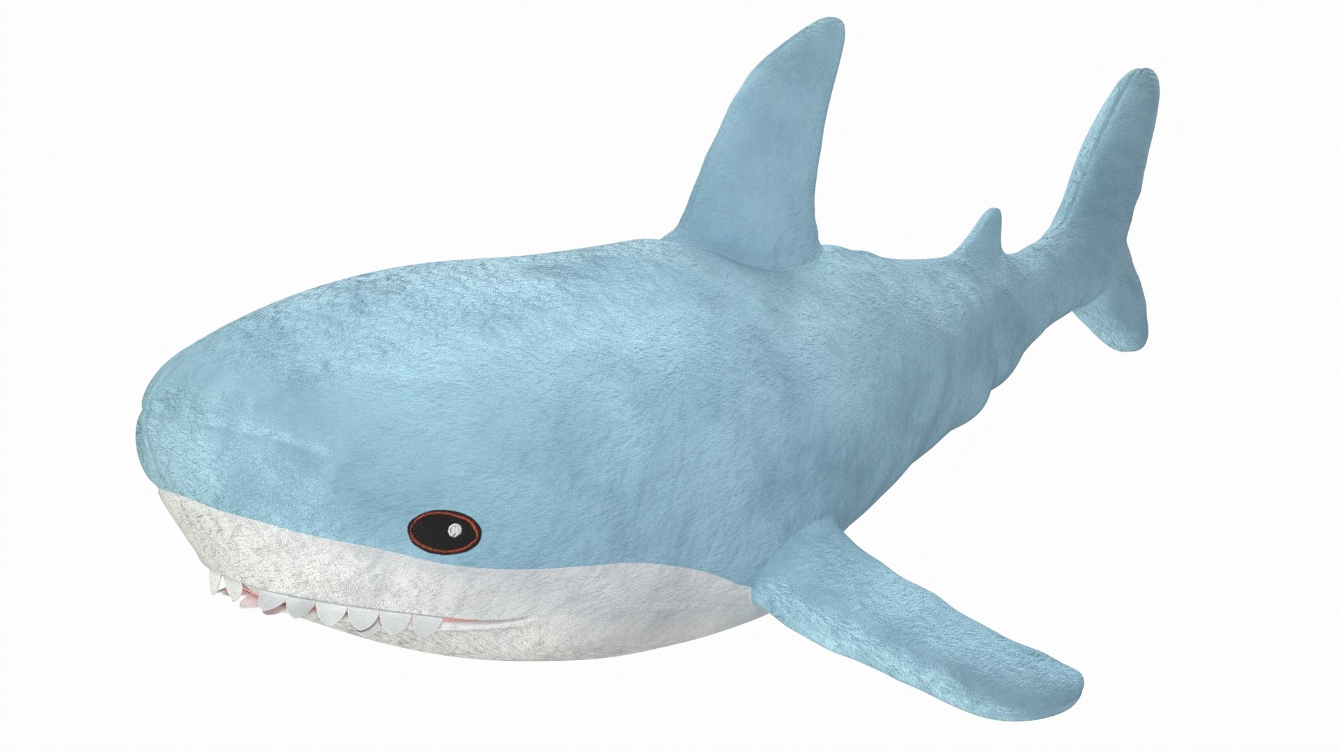 Big Soft Toy Shark 3D model preview