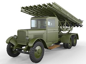 3ds max zis-6 rocket launcher truck
