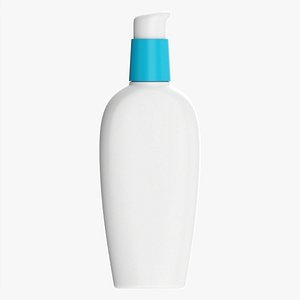 Facial lotion bottle mockup 3D model